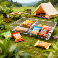 Boîte d'emballage pour biscuits et pâtisseries à 4 trous, boîte d'emballage pour desserts