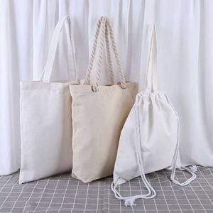 DLBZ Customizable Portable High Quality Eco-friendly <b>Reusable</b> Rope Handle Canvas Cotton Tote <b>Shopping</b> <b>Bag</b> - Product Image 5