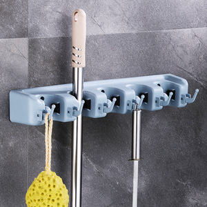 Estante organizador de pared para fregona, soporte de escoba, organizador, perchas de escoba, gancho de almacenamiento - Product Image 2