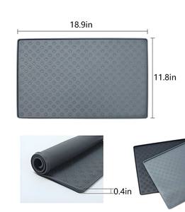 Silicone Pet Feeding <b>Mat</b> for <b>Dogs</b> and Cats Raised Edge Waterproof Non Slip <b>Bowl</b> Placement <b>Mat</b> - Product Image 5