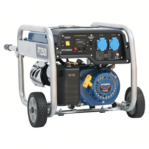 Hyundai Pt2500 2.8Kw 196Cc Gas Powered Generator Portable With Wheels And Handle - Product Image 2
