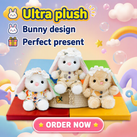 Porte-clés Lapin en Peluche en Gros 15cm, Personnalisé, Rempli de Perles, Jouet en Peluche en Coton PP, Pendentif Animal, Décoration de Sac à Dos