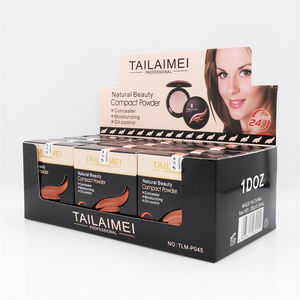 P045 Fondotinta in Polvere Compatta Personalizzabile con Logo, Sbiancante, Minimizzatore di Pori, Impermeabile, Controllo dell'Oleosità, Idratante, Correttore a Lunga Durata - Product Image 4
