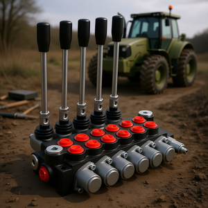 Válvula hidráulica de 6 vías, 11 GPM, 3600 PSI, control direccional para tractores y tanques - Product Image 2