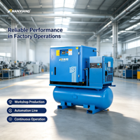 Compresseur d'air rotatif à vis PM VSD Nanxiang Industrial 7,5 kW 10 CV 4-en-1 avec réservoir d'air, sécheur et filtre pour découpe laser