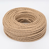 Corde en jute naturelle à surface lisse, garnissage en chanvre à faible friction pour un dénudage facile des fils électriques et l'assemblage
