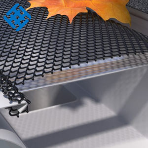 Grille de protection de <span class=keywords><strong>gouttière</strong></span> en <span class=keywords><strong>PVC</strong></span> de haute qualité, 5 pouces, noire, protection contre les feuilles, avec mailles de 6 mm/8 mm, facile à assembler pour les descentes d'eau et les gouttières de toit - Product Image 4