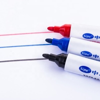 Marqueur pour tableau blanc SIPA SW505, 3 couleurs, effaçable à sec, encre à base d'alcool, pointe de 3,0 mm, écriture facile