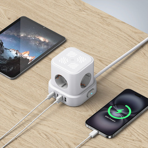 EU tiêu chuẩn <span class=keywords><strong>USB</strong></span> Power Cube ổ <span class=keywords><strong>c</strong></span>ắm với ánh sáng ban đêm với PD Loại <span class=keywords><strong>C</strong></span> 20 Wát sạ<span class=keywords><strong>c</strong></span> nhanh và 4 AC <span class=keywords><strong>C</strong></span>ổng - Product Image 3