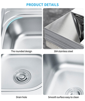 Chine Bas Prix En Acier Inoxydable Double Bol Évier De Cuisine Nouveau Design Évier De Cuisine Avec Égouttoir