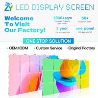 Layar LED Video Wall Sewa Luar Ruangan 3840Hz Ringan 500x500mm Full Closed 3mX2m/5mX3m Full Color untuk Iklan dan Tampilan Rumah