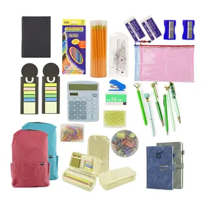 Kit de útiles escolares Juego de papelería de calidad Gran paquete Suministros esenciales Papelería escolar al por mayor