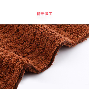 <b>Microfiber</b> Dishcloth Coffee Brown Rectangle Absorbent Cleaning <b>Towel</b> Kitchen Use - Product Image 1