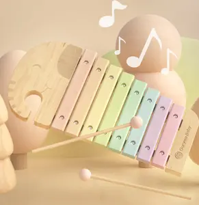 Juguetes musicales divertidos para bebés, juguetes educativos de madera, instrumentos musicales