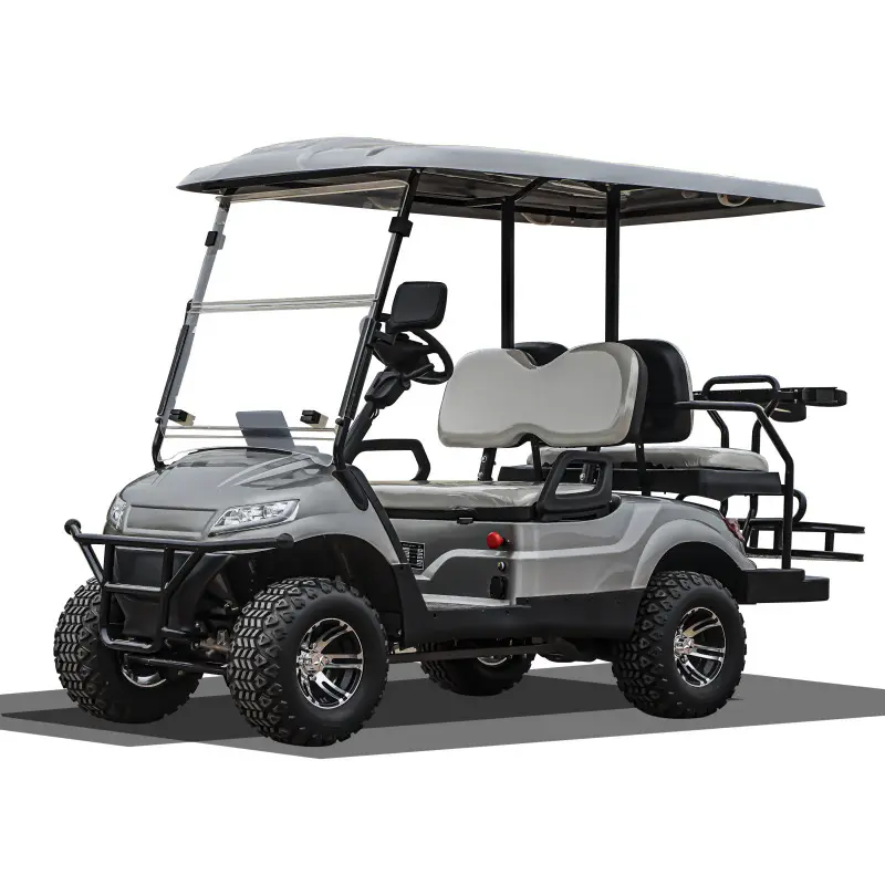 2/4/6/8 asientos carrito de golf eléctrico barato a la venta con certificado CE, carrito de golf de aluminio eléctrico de 6 plazas personalizado