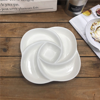 Assiette en céramique irrégulière, vente chaude en usine, pour fruits secs et bonbons