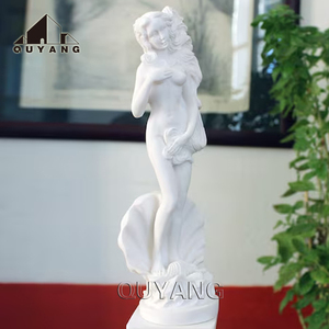 QUYANG grec jardin décoration grandeur nature femme nue pierre naturelle marbre déesse <span class=keywords><strong>Aphrodite</strong></span> Statue Sculpture - Product Image 4