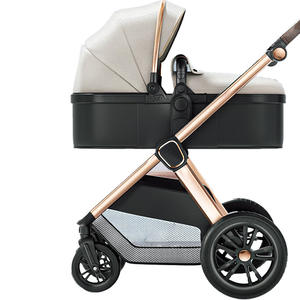 Poussette légère à vue haute pliable en alliage d'aluminium réversible pour nouveau-nés (0-6 mois) - Product Image 1