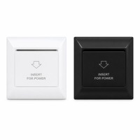 Interrupteur intelligent pour hôtel à économie d'énergie, compatible avec cartes HF/LF RFID et sortie à contact sec, compatible avec le système de contrôle RCU hôtelier