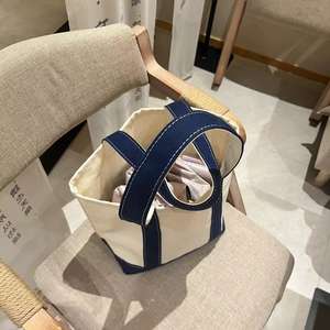 Sac fourre-tout en toile de couleur unie de taille personnalisable avec fermeture à glissière, tissu en coton moyen, personnalisation des lettres pour une utilisation publicitaire - Product Image 3