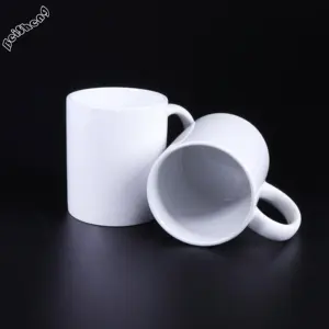 Logo Custom Printed 350ml Mugs for Sublimation 11oz Blank Personalized Ceramic Mug White 0.35L Cups Mugs Ceramic