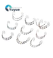 Accessoire buccal décoratif coloré pour appareil dentaire en acier inoxydable, ornements dentaires multicolores en option