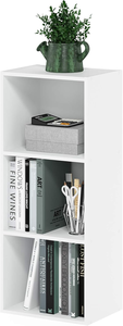 Customizable White 3-Cube Bookcase, Easy Assembly <strong>Open</strong> <strong>Shelf</strong> <strong>Unit</strong> for Living Room, Bedroom and Home Office - Product Image 3
