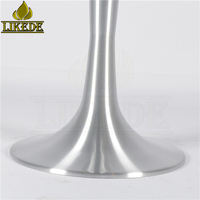 Base de table en alliage d'aluminium brossé pour table de bar/café/bistro/extérieur/intérieur/bière/réception/négociation