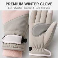 Gants de ski unisexes personnalisés avec logo, imperméables, coupe-vent, chauds et antidérapants pour les sports de neige en plein air