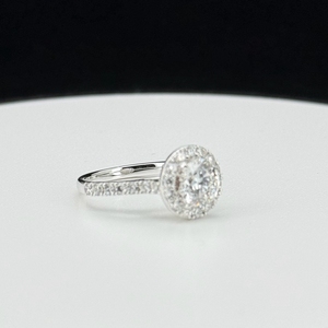 HQ gemme D VS1 IGI diamante 18K oro bianco tondo 1ct 2ct 3ct 4ct 5 carati laboratorio CVD diamante anello di diamanti - Product Image 5