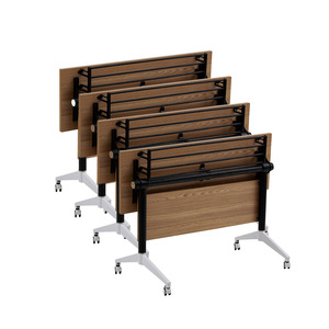 Starlight <b>Folding</b> Training Table T002 Wood Top Mobile <b>Desk</b> For Office And Educational Use - Product Image 2