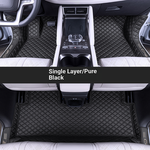 Alfombrillas de Piel de Primera Calidad Personalizables de 3 Piezas y 10 mm de Grosor para Civic TRAX Almera Ertiga, Accesorios Interiores Delanteros/Traseros para Automóvil - Product Image 2