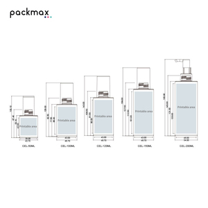 Square PETG 50ml-<b>200ml</b> lotion, serum & skincare <b>bottles</b> – refillable empty cosmetic packaging containers - Product Image 6