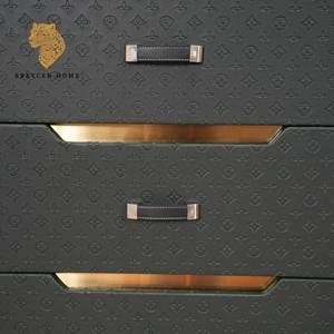 <span class=keywords><strong>Commode</strong></span> <span class=keywords><strong>vintage</strong></span> en bois massif à 5 tiroirs, meuble de rangement modulaire pour vêtements - Product Image 6