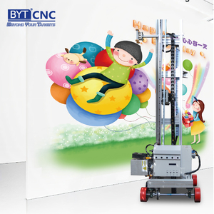 Tường bức tranh tường máy xách tay tự động di chuyển bằng bánh xe 3D dọc tường máy sơn tường máy in - Product Image 1