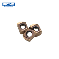 Plaquettes de fraisage en carbure BL0603R-M à faible force de coupe, revêtement PVD/CVD disponible pour l'acier, l'acier inoxydable, la fonte et les alliages de titane