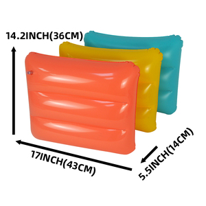Colorful PVC Inflatable Camping Travel <strong>Pillow</strong> Air Inflatable Cushion <strong>Pillow</strong> Summer Beach Portable <strong>Pillow</strong> - Product Image 4