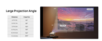 Projecteur portable XGIMI Elfin Flip Plus avec support réglable |   Google TV sous licence Netflix, résolution 1080p, utilisation domestique, léger