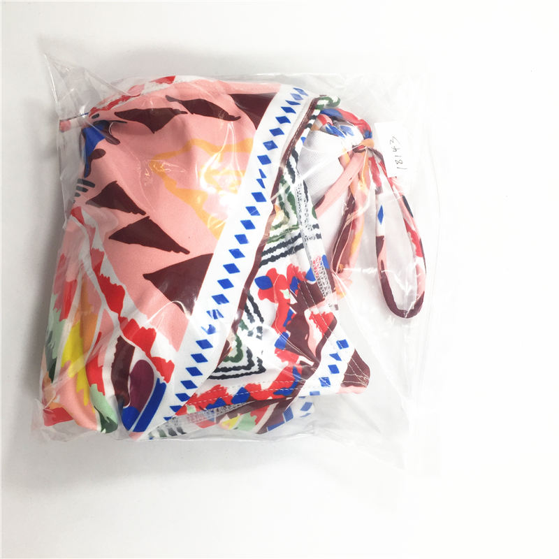 One-piece swimsuit Maldives style printed multi binding swimsuit custom swimwear sexy bikini