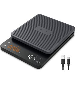 Báscula de Café con Temporizador, Báscula de Cocina de Alta Precisión de 0.1g, Báscula para Café de Goteo, Báscula para Espresso con Función de Tara Automática - Product Image 1