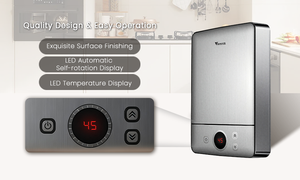 Chauffe-eau électrique instantané sans réservoir à LED, prix d'usine, OEM ODM, pour hôpital, petit-déjeuner et lit, école, appartement, aéroport - Product Image 5