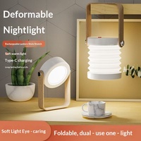 Lampe de chevet portable transfrontalière à LED, protection oculaire, rétractable, pour extérieur, avec batterie intégrée et commande tactile