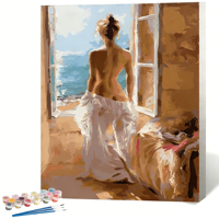 Kit de peinture par numéros DIY pour adultes, peinture personnalisée de portrait familial par numéros pour la décoration murale de la maison, livraison directe