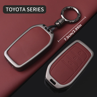 Marchés transfrontaliers pour Toyota RAV4 Hilux, Fortuner Camry Crown – Coque de clé de voiture en alliage de zinc rouge de haute qualité – Vente en gros directe usine