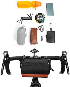 OEM personalizado al aire libre impermeable de gran capacidad MTB ciclismo manillar bolsa marco frontal bicicleta almacenamiento - Product Image 4