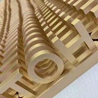 Misini Logo logam tanda LED bercahaya 3D kustom meja atas meja bercahaya tanda iklan dalam/luar ruangan penggunaan 2 tahun
