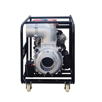 Pompe à eau diesel auto-amorçante de 8 pouces 200KB-8DN 280m³/h, mobile sur châssis à 4 roues pour l'irrigation et la lutte contre les inondations