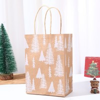 Sacs cadeaux en carton recyclable pour Noël avec poignées torsadées, sacs en papier kraft brun pour les fêtes, les mariages et les occasions spéciales