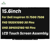 ل Dell Inspiron 15 من 2 في 1 FHD 1920X1080 30 دبابيس UHD 3840X2160 40 دبابيس P97F تجميع شاشة LCD