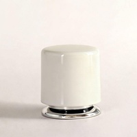 Tapa de Perfume Cilíndrica Negra de Plástico ABS Clásica, Portátil y Ecológica, con Pulverizador de Bomba de 15 mm para Decoración de Botellas, Venta al Por Mayor Personalizada